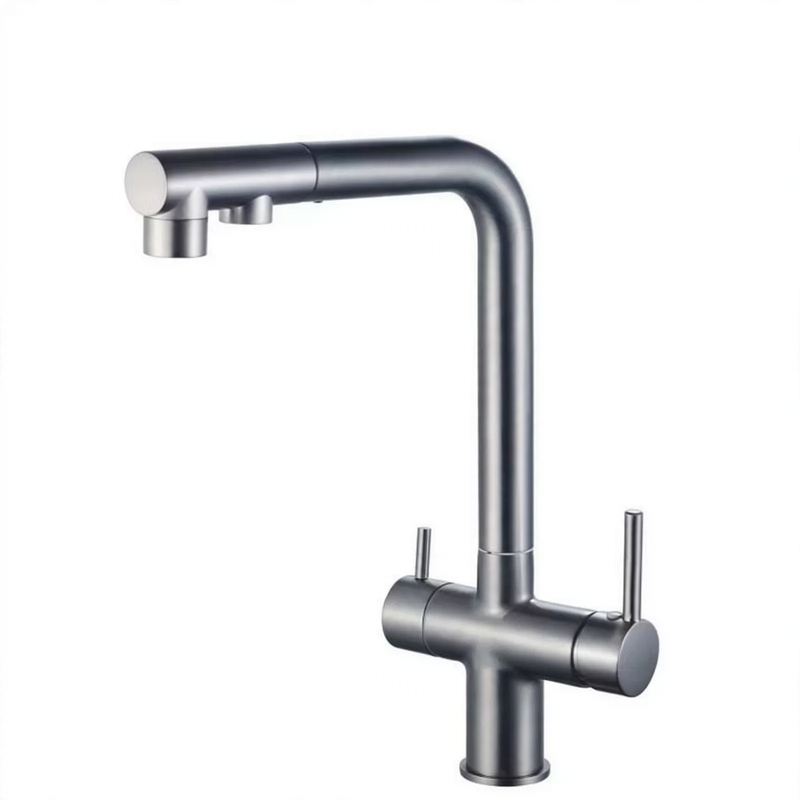 Kitchen faucet stainless steel 304, single lever mixer tap