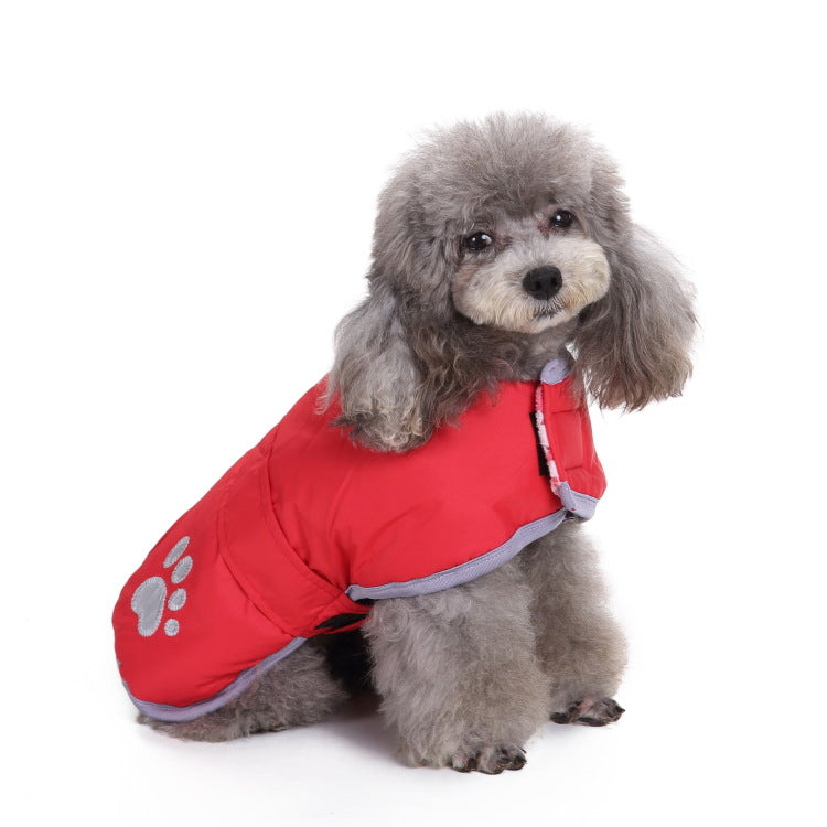 Waterproof dog coat with reflectors