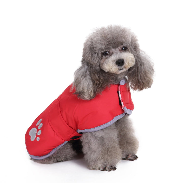 Waterproof dog coat with reflectors