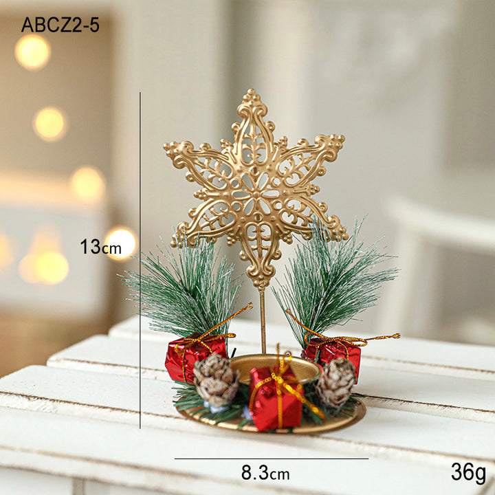 Decorative candle holder made of iron