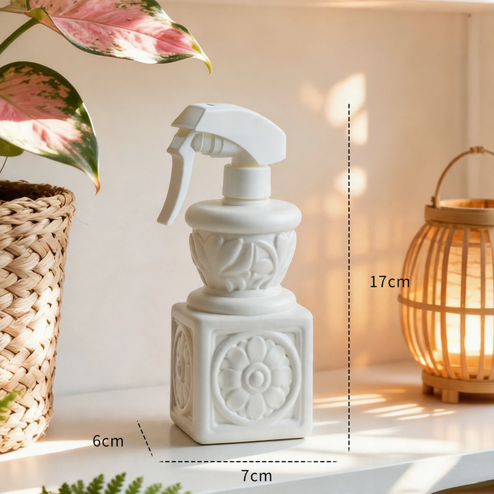 Spray bottle for plants, column shape