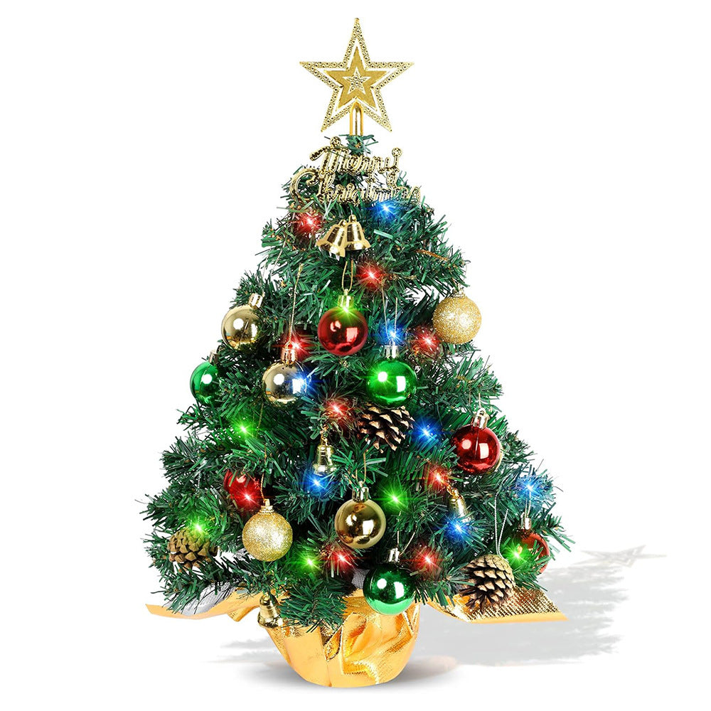 Mini Christmas tree set, 60 cm, with pine cones