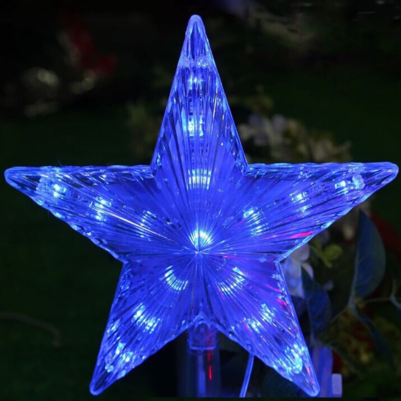 LED Christmas Tree Top Star, 20 cm, illuminated
