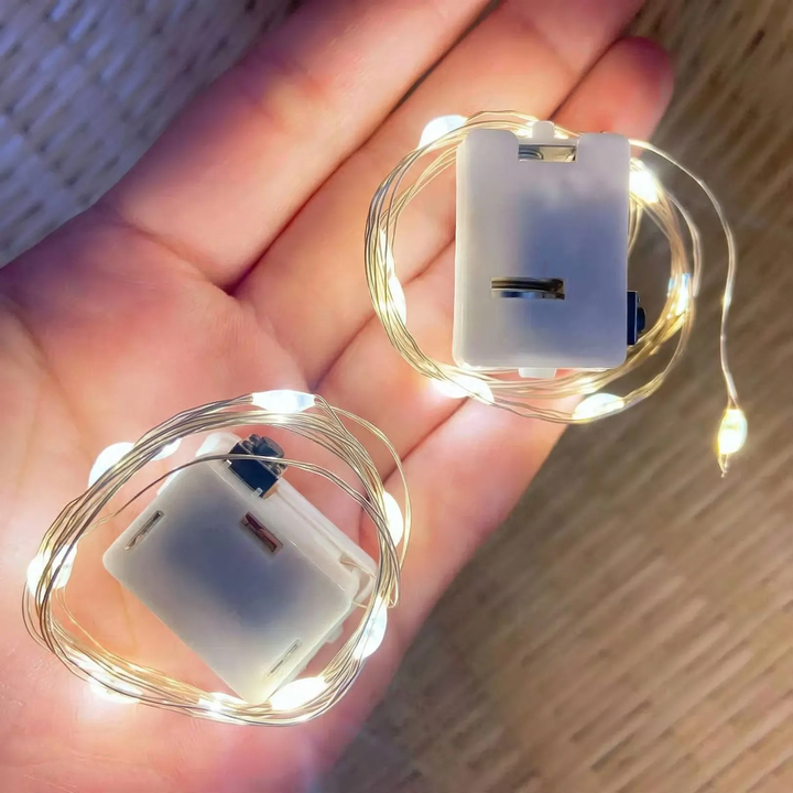 LED Copper Wire Fairy Lights with Flashing Function