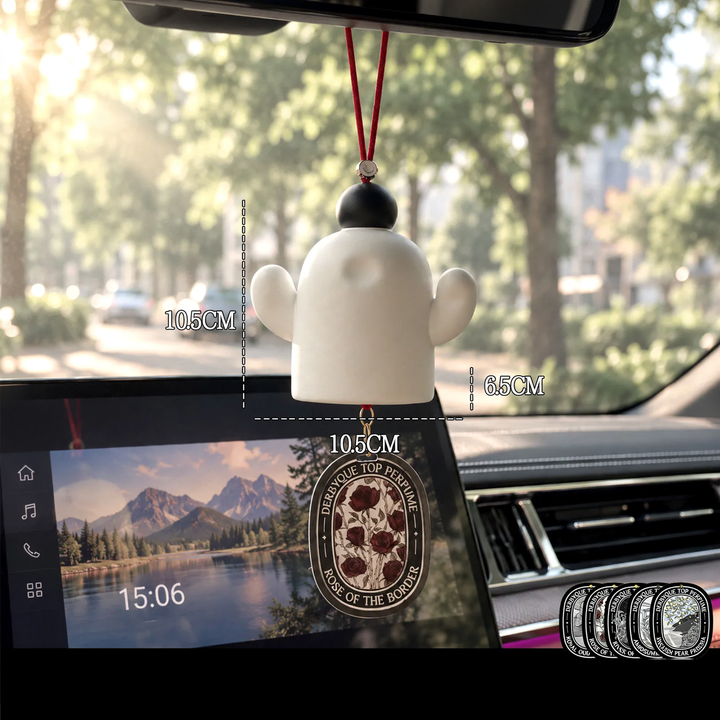 Cactus car air freshener with fragrance function, triangular