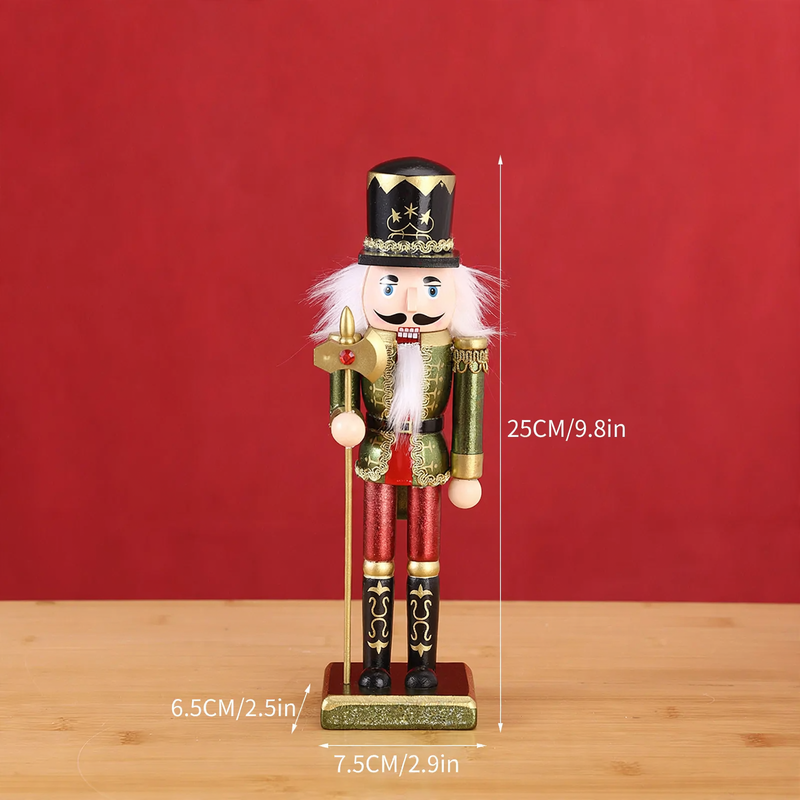 Nutcracker soldier made of wood, 25 cm, for Christmas decoration