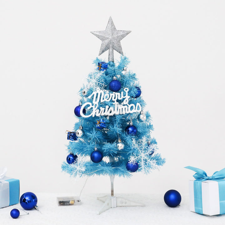 Mini Christmas tree, 45 cm or 60 cm, Blue