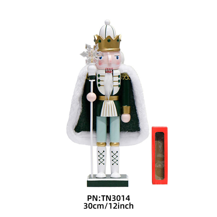 Nutcracker soldier with cloak, 30 cm, wood