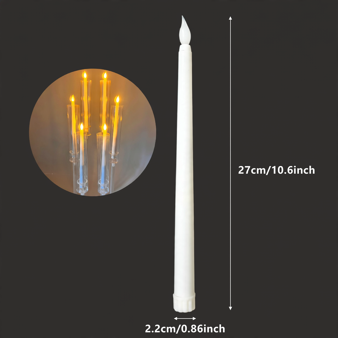 Elegant candle holder made of glass and metal