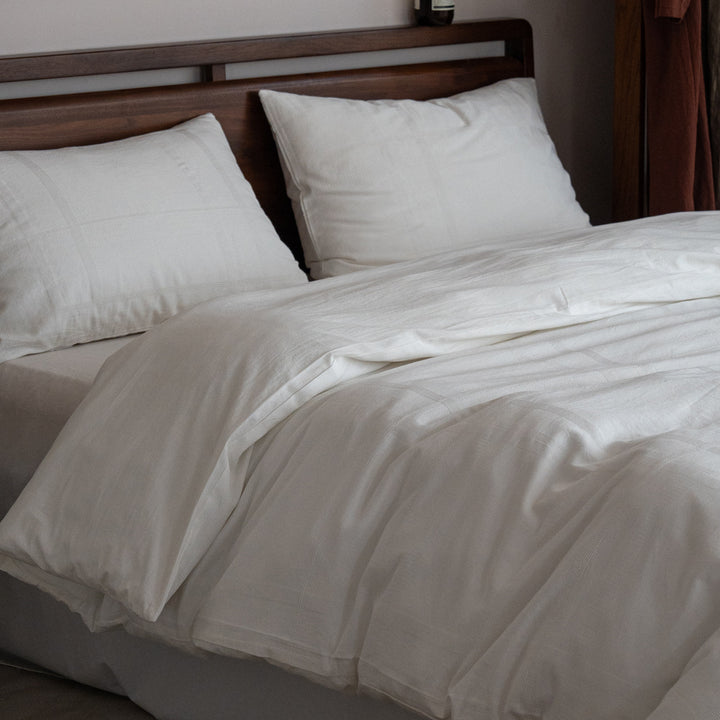 Washed cotton bedding, unbleached, Class A