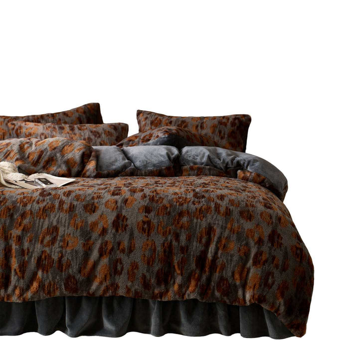 Milk fiber fleece bedding set, warm, for autumn & winter