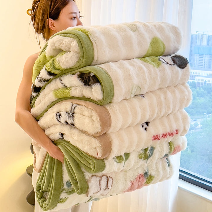 Fluffy cuddle blanket, winter warm, various sizes