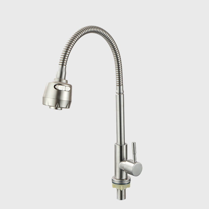 Stainless Steel Kitchen Faucet with Ceramic Valve