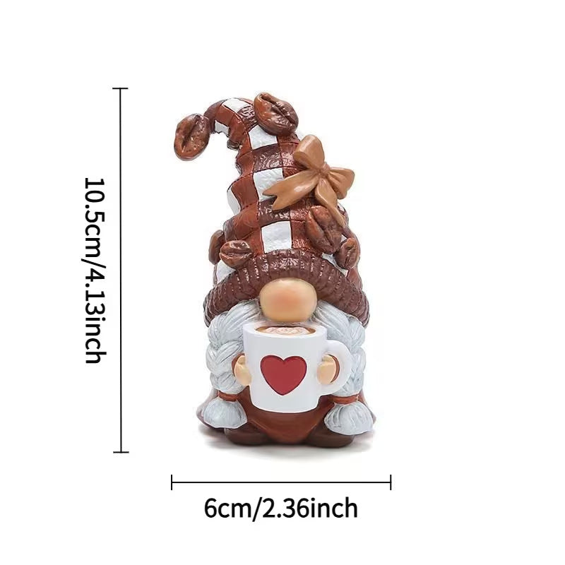 Christmas gnome figures made of synthetic resin