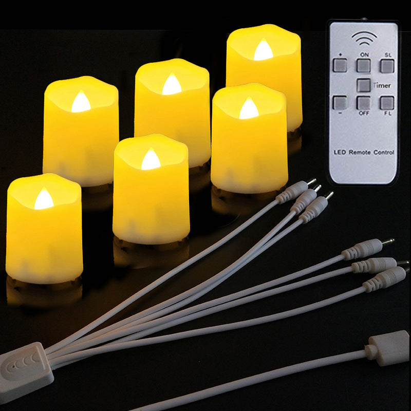 Rechargeable LED tealights with remote control