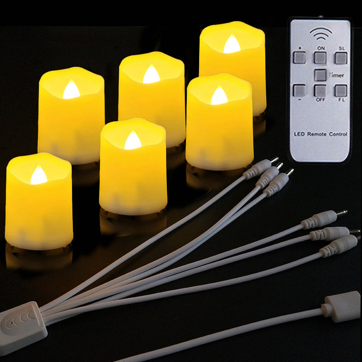 Rechargeable LED tealights with remote control