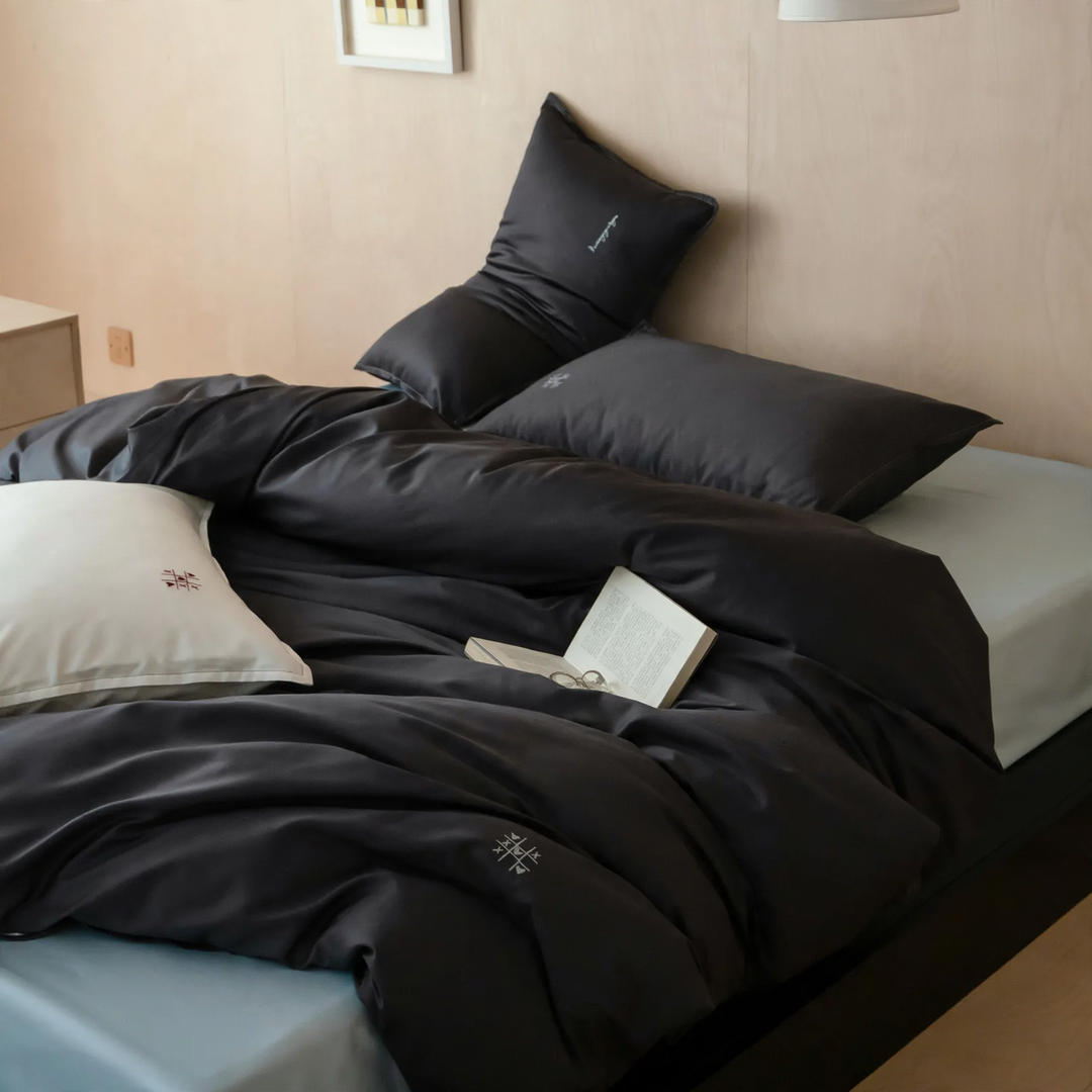 Bedding set, 100s long staple cotton, embroidered