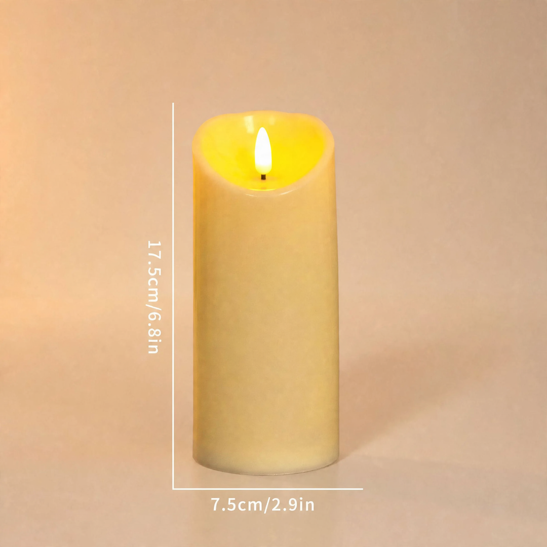 LED Plastic Candle with Flicker Effect