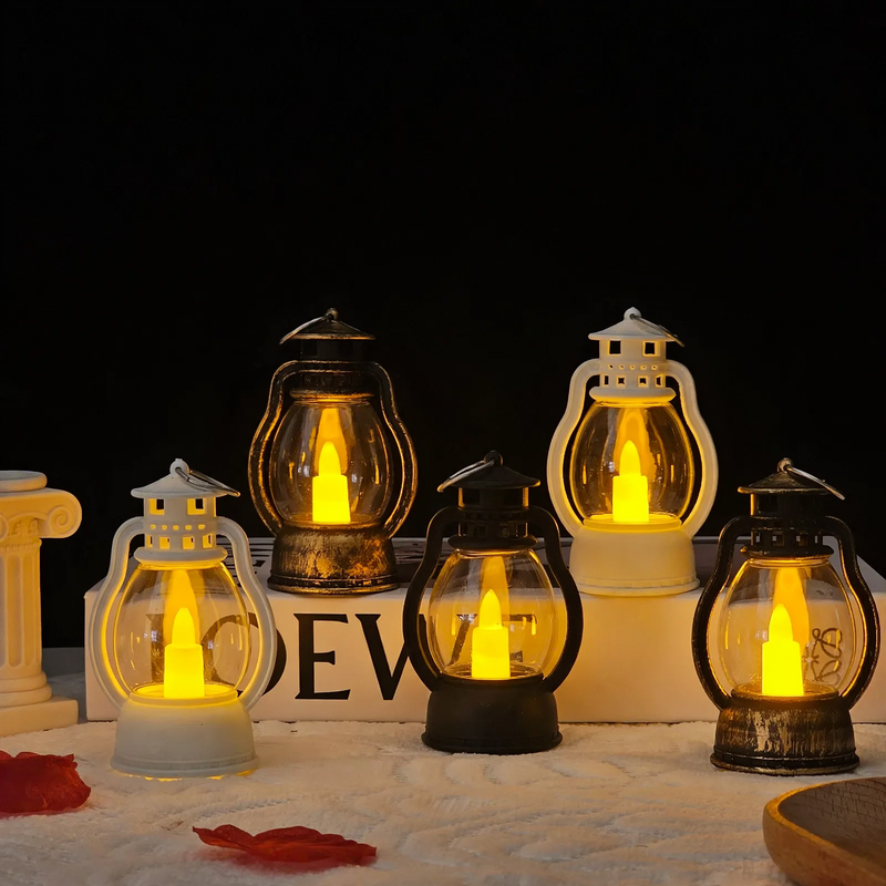 Mini LED Lantern in Retro Style