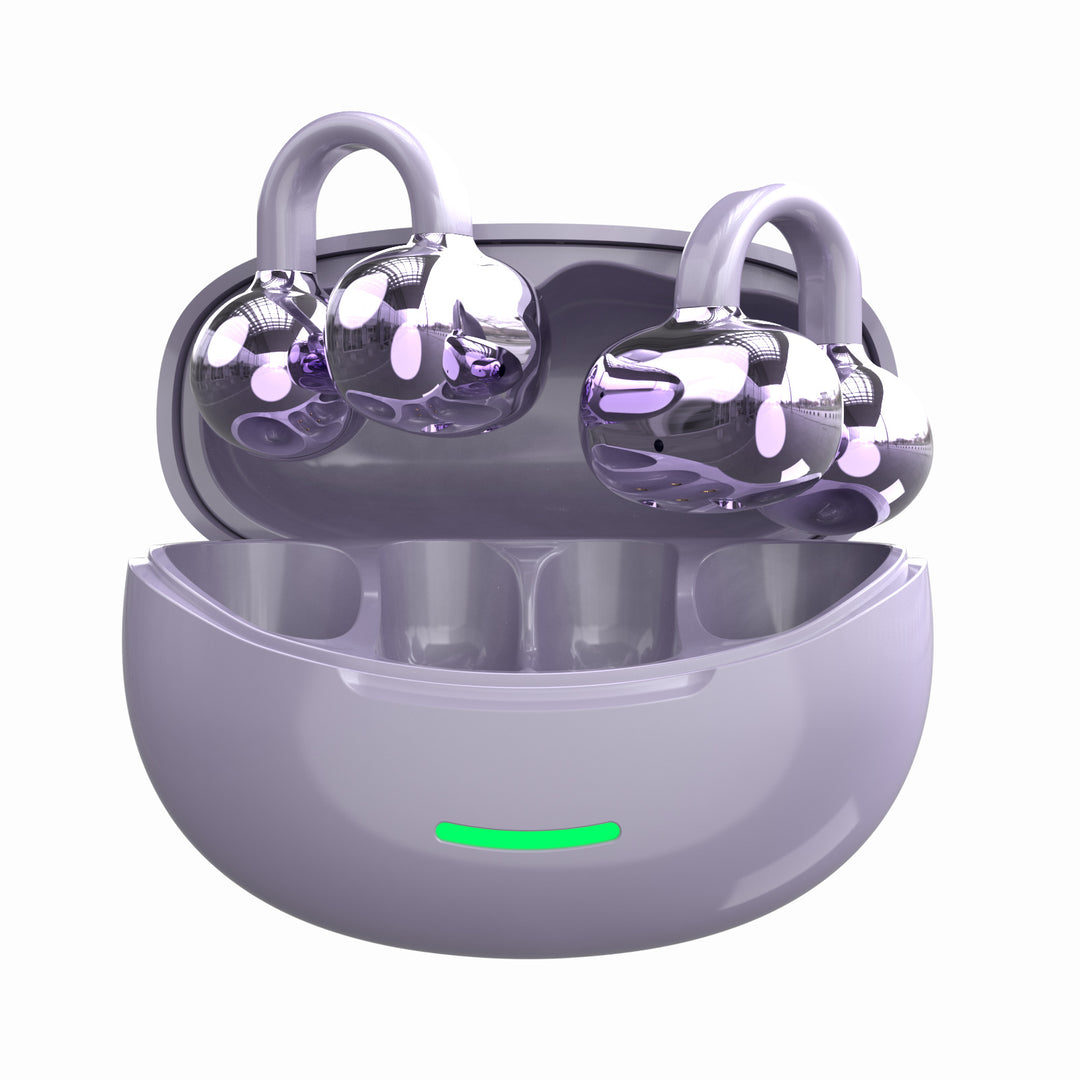 Wireless ear hook headphones with noise cancellation