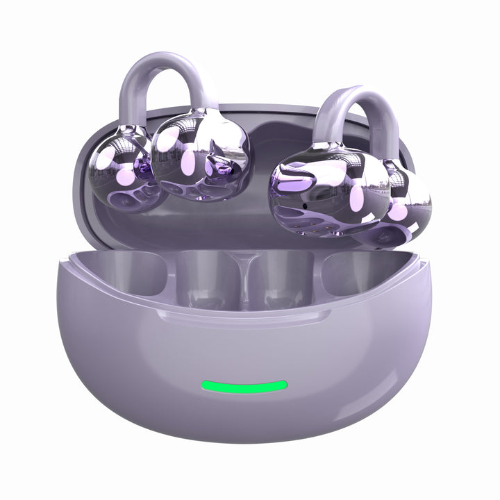 Wireless ear hook headphones with noise cancellation