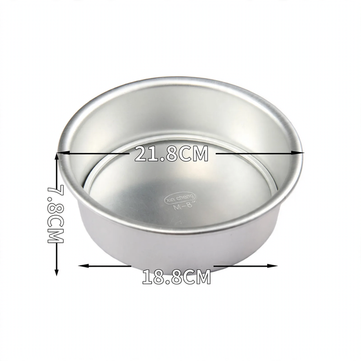 Cake pan, round, with flat bottom