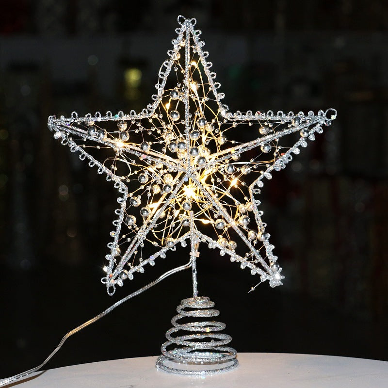 Christmas tree star topper made of iron