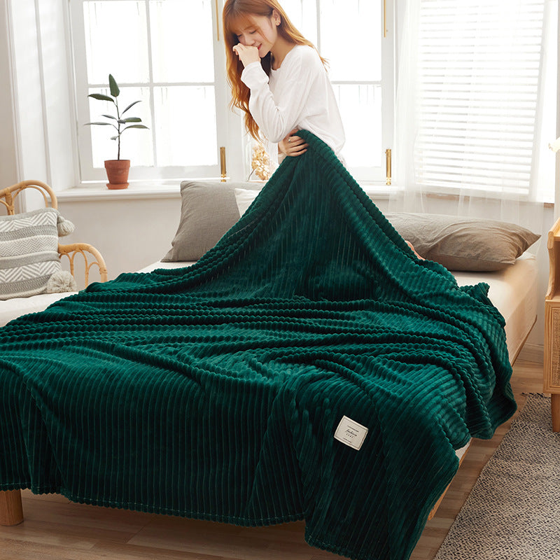 Warm cuddly blanket made of soft fleece