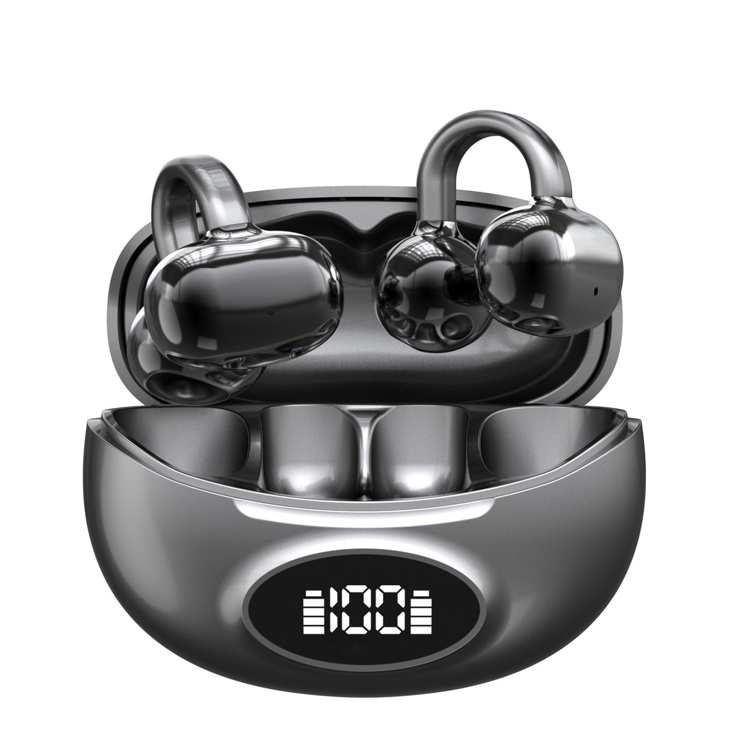 Wireless ear hook headphones with noise cancellation