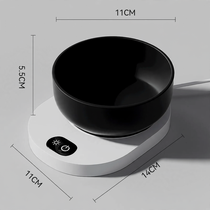 Ceramic heating bowl for cats and dogs