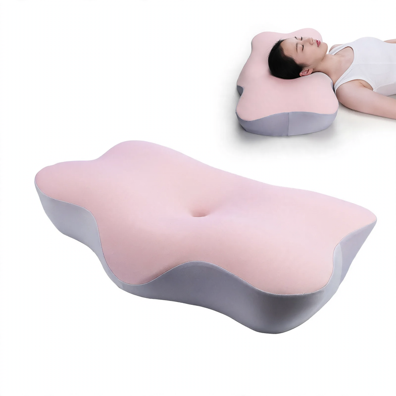 Ergonomic neck pillow made of memory foam