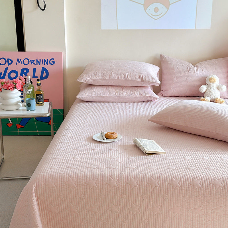 Cotton bedspread 3-piece, quilted