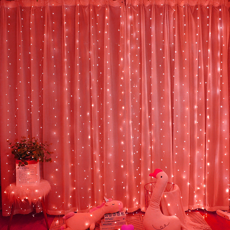 LED Curtain String Lights with Copper Wire, USB
