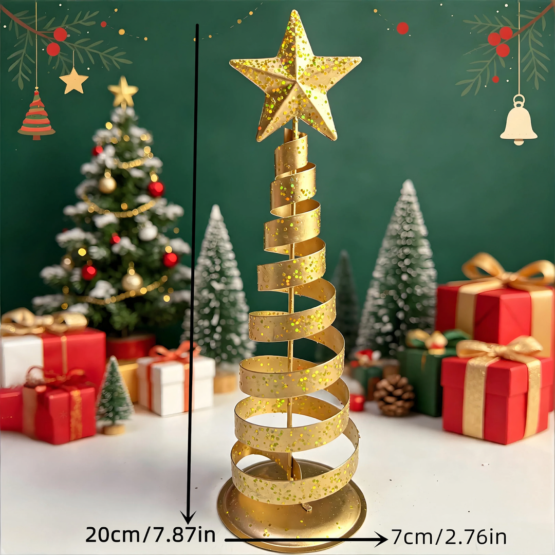 Mini Christmas tree made of wire with star