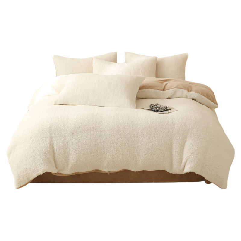 Teddy-Fleece-Bedding-Set, warming, 3- or 4-piece