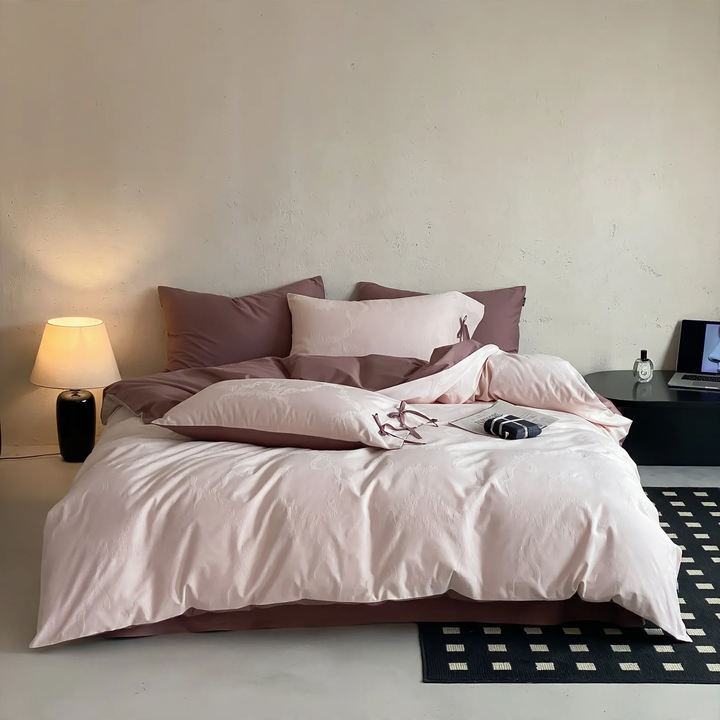 Cotton bedding set, 4-piece, 100% cotton