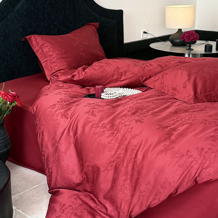 Luxury bedding set, 100s long-staple cotton, embroidered, 4-piece