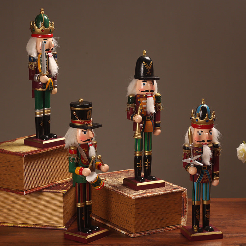 Nutcracker soldier made of wood, 30 cm, European style