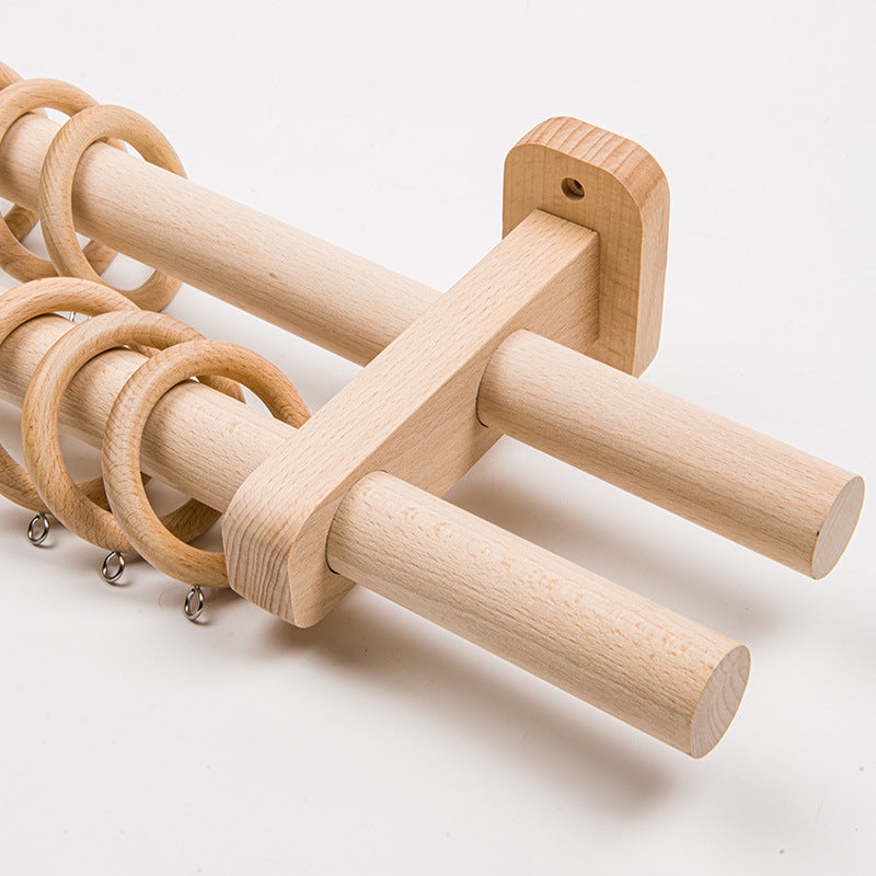 Wooden curtain rod, modern, simple