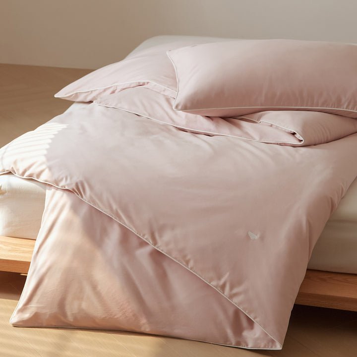 Duvet cover made of brushed long-staple cotton