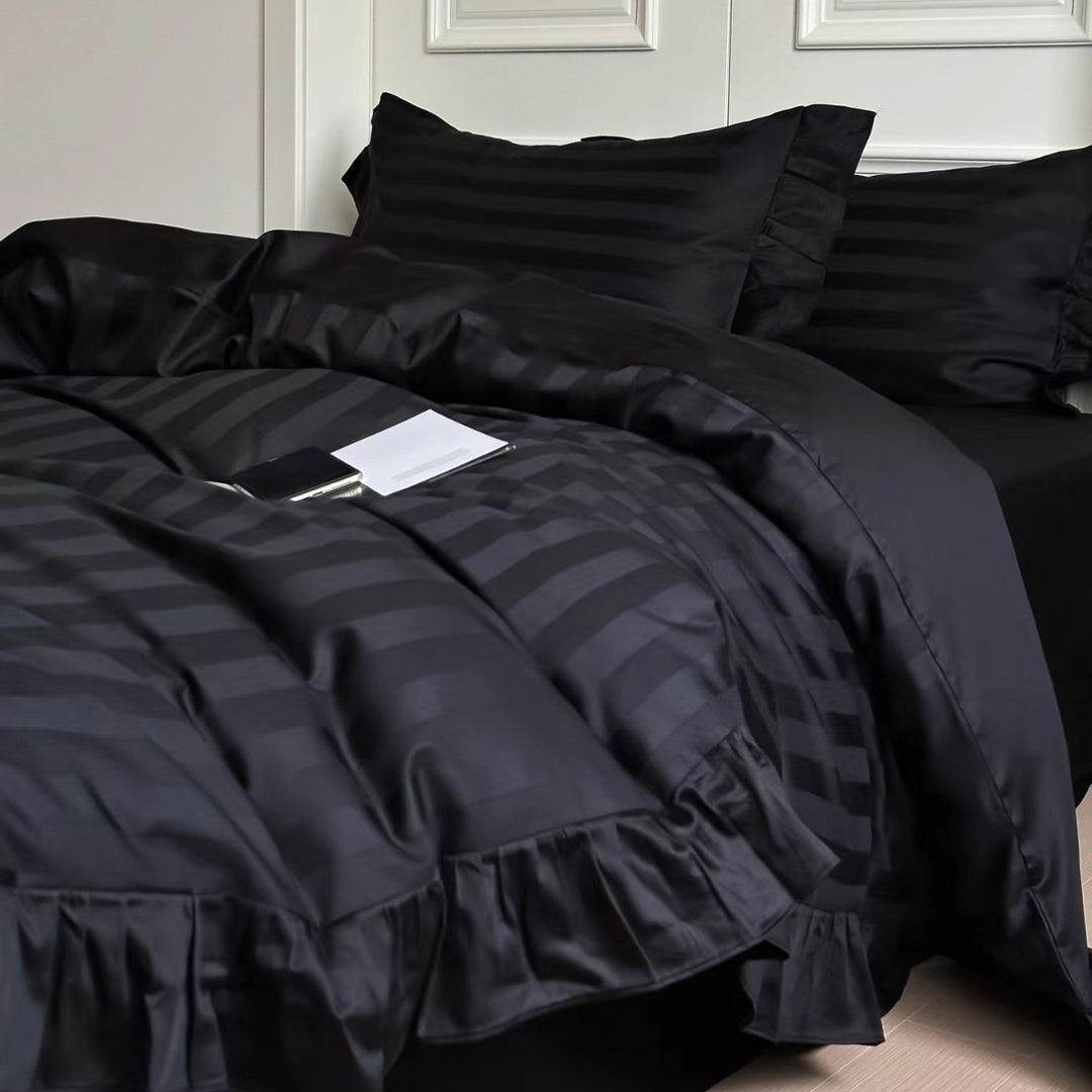 French Long Staple Cotton Bedding Set, 4-Piece