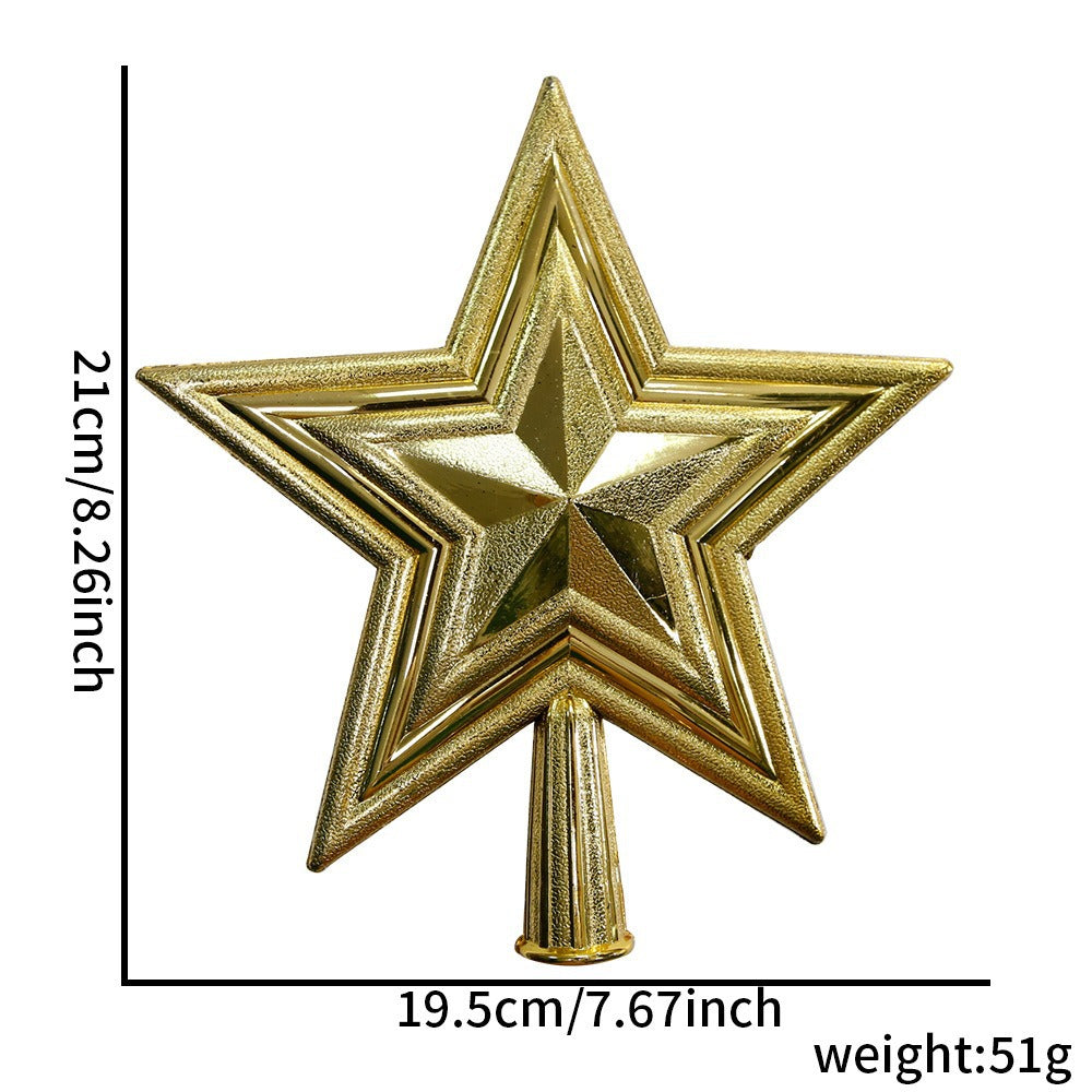 Christmas tree top star, 3D design
