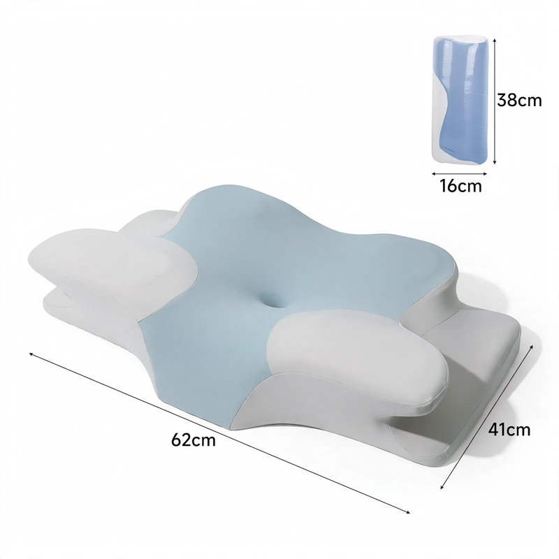 Functional cushion butterfly shape memory foam