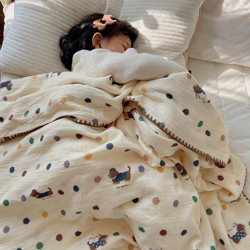 Cotton muslin blanket for children, 120x150cm