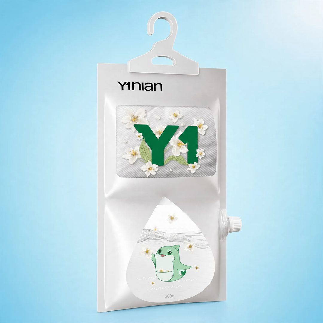 Fragrant dehumidifying bag with calcium chloride