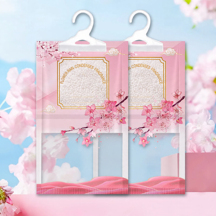 Hanging fragrance dehumidifier bag for closets