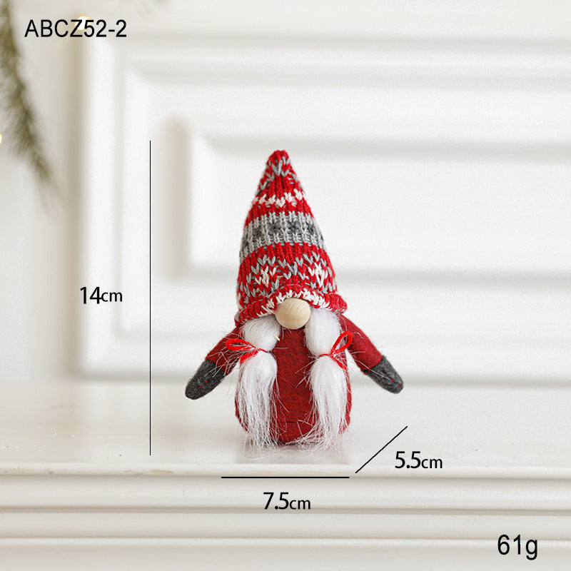Christmas gnome, fabric hanging figure