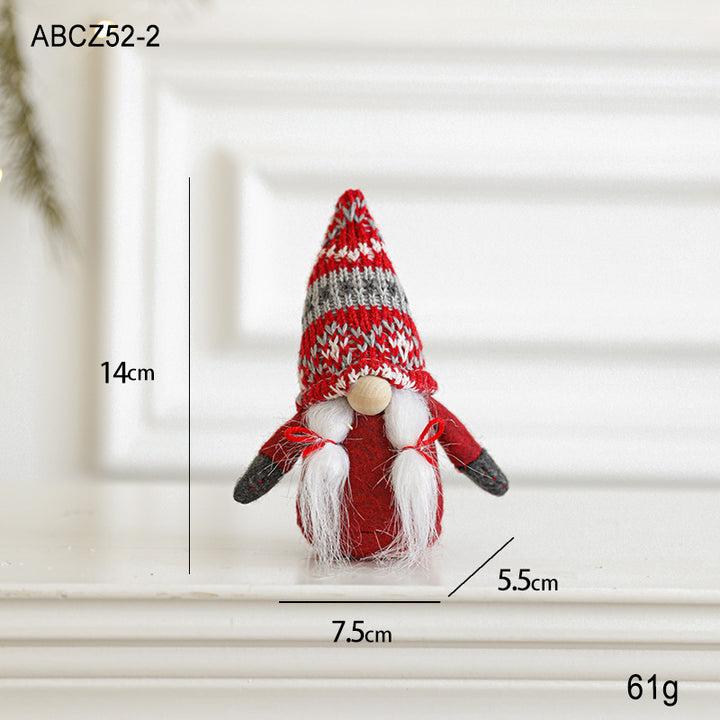 Christmas gnome, fabric hanging figure