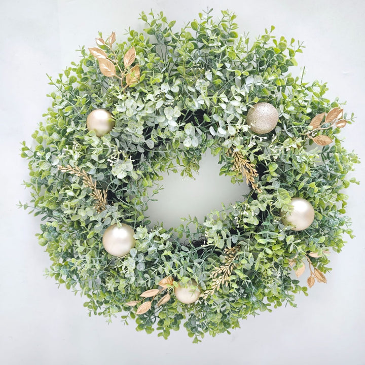 Christmas Eucalyptus Wreath with Welcome Sign 60 cm