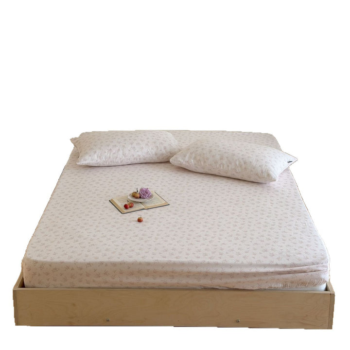 Cotton fitted sheet, double gauze, printed